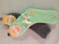 Světle zelené / šedé ponožky